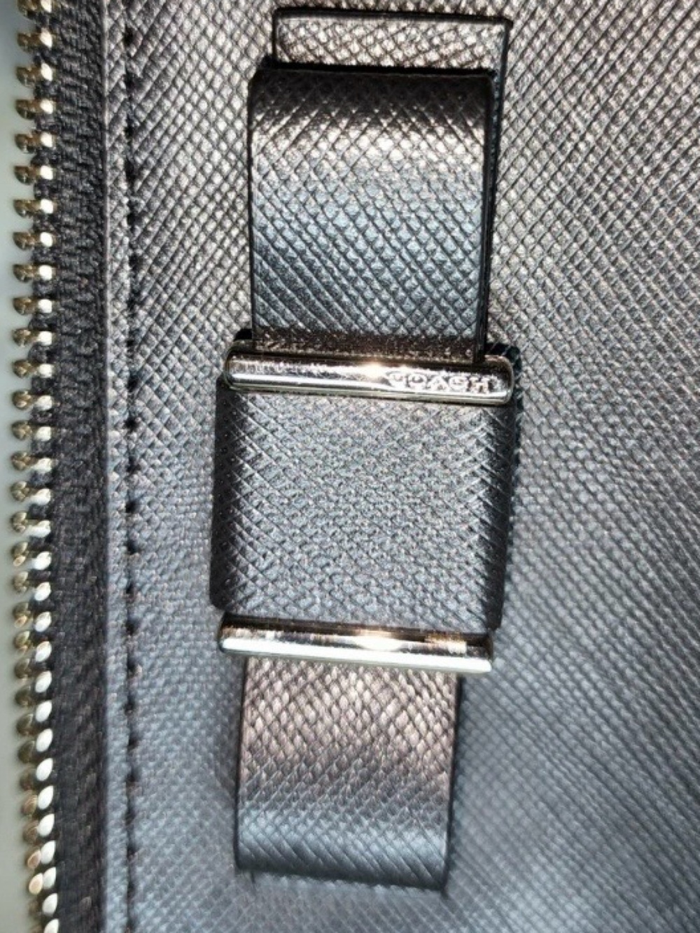 COACH Darcy Bow East West Swing pack 2014 Soft Black Leather Silver F51858 - EUC - Picture 14 of 16